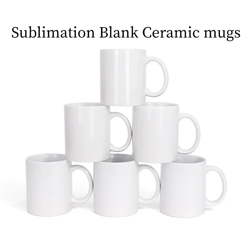 Sublimation Mug White - 11Oz Sublimations-Keramikbecher 2/4/12 Stück Weiße Porzellan-Kaffee-