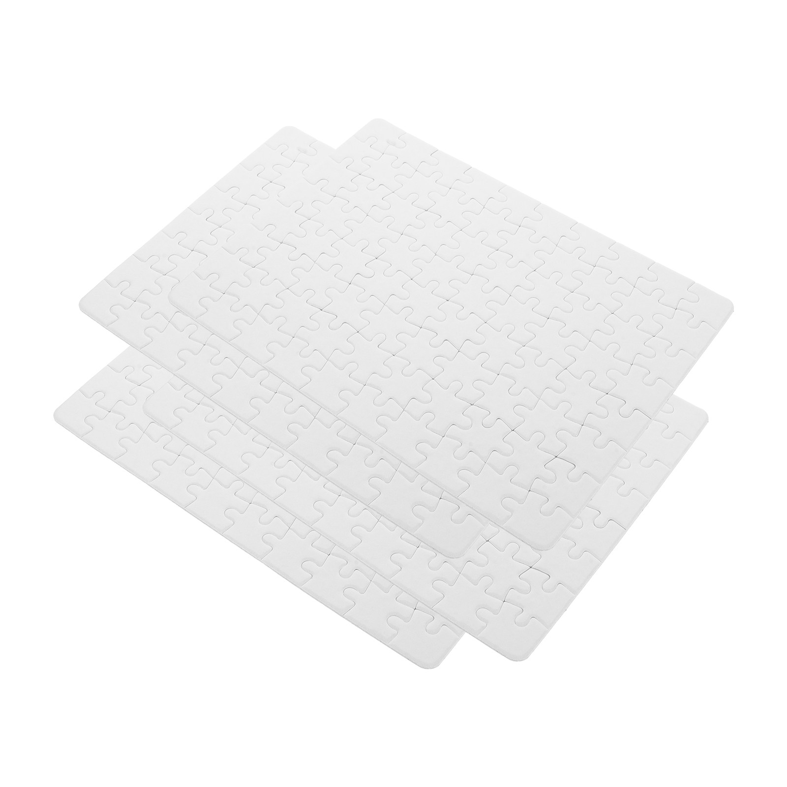 Puzzle Blank White - 4 Blatt leere Puzzle-Rohlinge, weiße Puzzleplatten