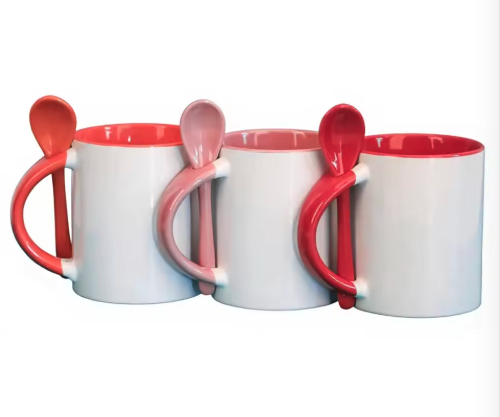 Sublimation Mug White - 11oz Keramikbecher mit Sublimationsdruck, farbiger Innenbeschichtung,