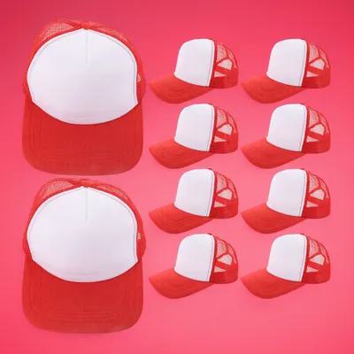 Hat Sublimation Blank - 10 Stück leere Baseballkappen, Mesh-Sublimationskappen, zum