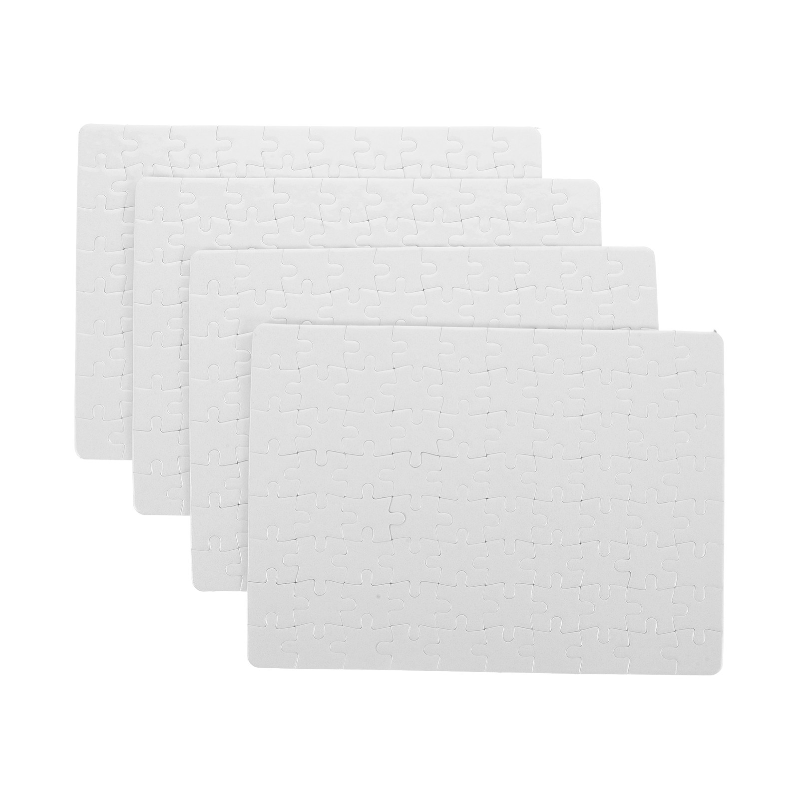 4 Blatt leere Puzzle-Rohlinge, – Puzzle Blank White Bewertung und Preis